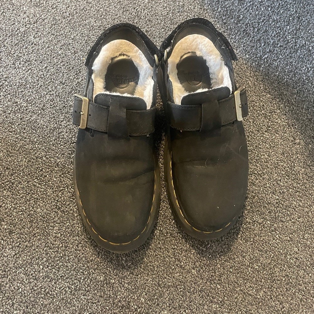 Dr martens Jorge faux fur lined slingback  mules